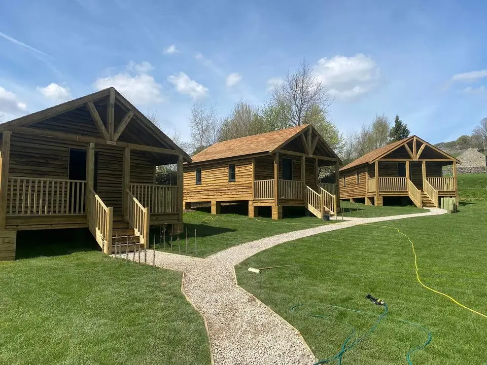 Large log cabins for rent How Stean Gorge