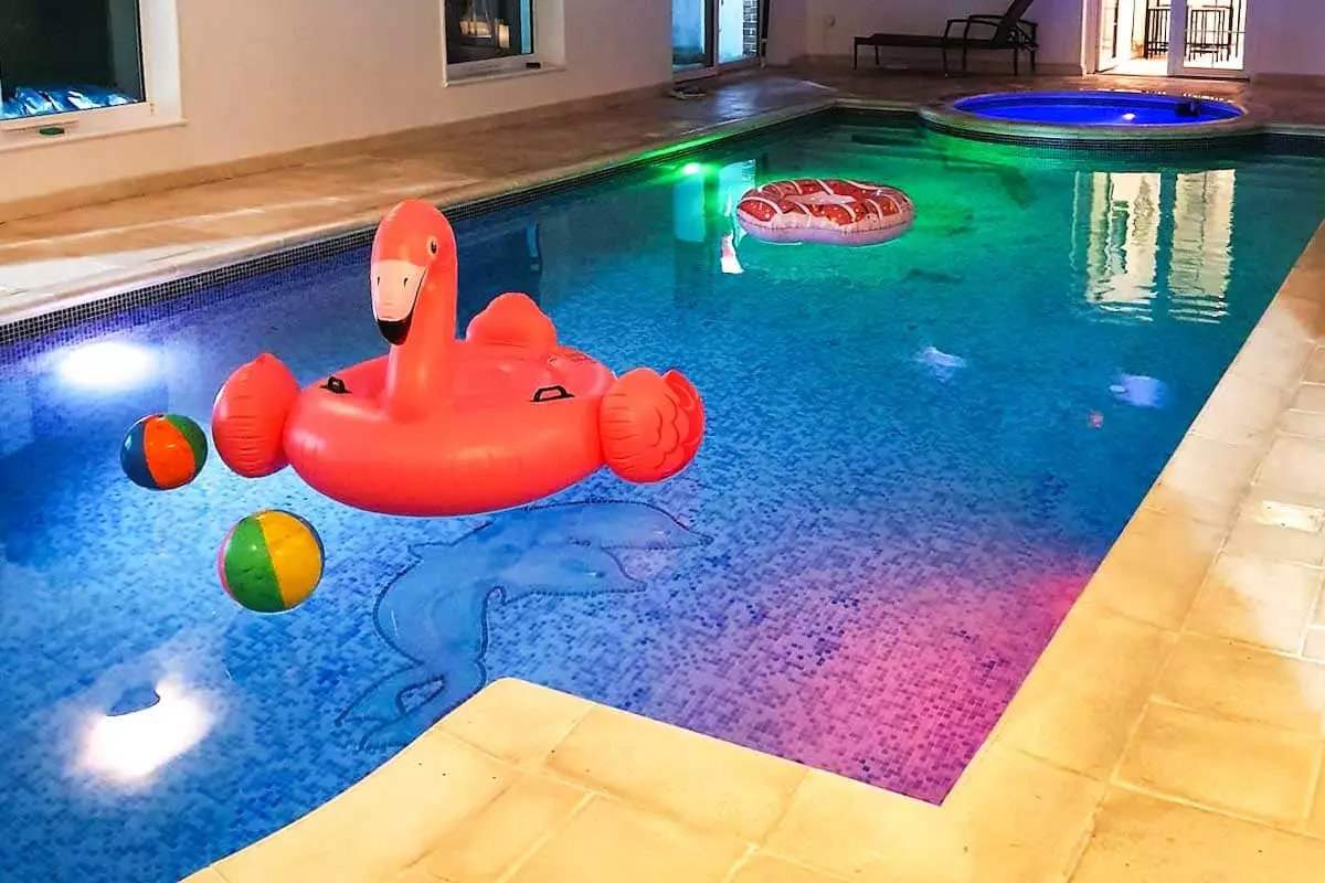 Party House with swimming pool and games room